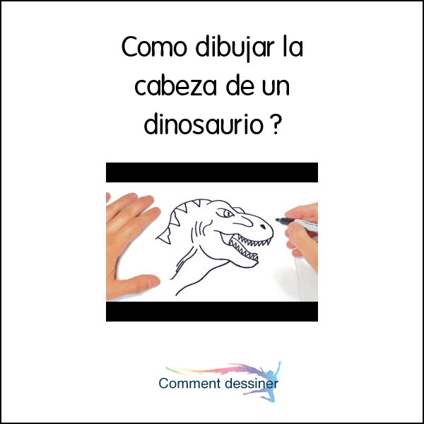 Como dibujar la cabeza de un dinosaurio